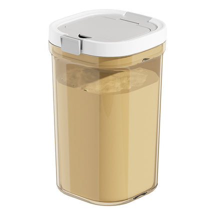 Milk Powder Dispensing Box, Food-Grade Plastic Baby Rice Cereal Container, Portable Moisture-Proof Milk Powder Box for Home Use and Travel, Sealed Jar