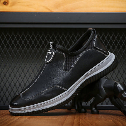 2022 Spring and Autumn Soft Peas Shoes Men's Casual Driving Shoes Soft Sole Fashionable All-match Sneakers Board Shoes