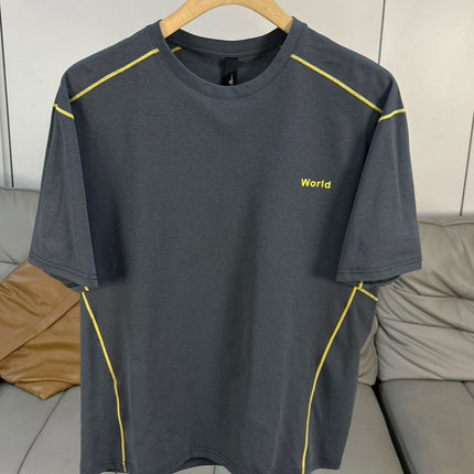 Technology Feels Cold! Summer Men's Outdoor Thin Casual Round Neck Quick-Drying Breathable Loose Men's Short-Sleeved T-Shirt