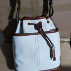 Brown with white