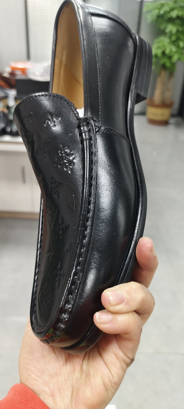 Leather Shoes Men's Genuine Leather Leg Shoes Men's Slip-on Men's Shoe Top Layer Cowhide Explosive Products Export Exclusive for Real Shooting