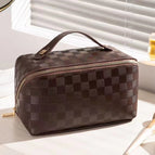 brown checkerboard / 23x11.5x12.5