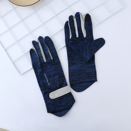 Sun Protection Gloves for Men, Anti-Slip, Touch Screen, Ice Silk, Summer Cycling, Outdoor Fishing, Anti-Uv, Touch Screen Compatible