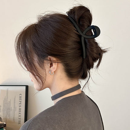 Large Grab Clip Black Simple Hair Clip Large Hair Clip Headwear Head Hair Shark Clip Hair Multi-Hair Accessories