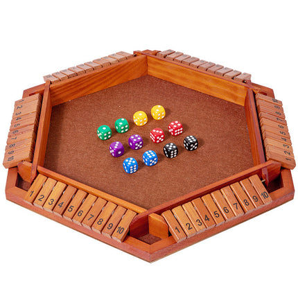 Four-sided Digital Flip Toy Family Parent-child Dice Game Four-person Interactive Party Table Game Drinkers Puzzle