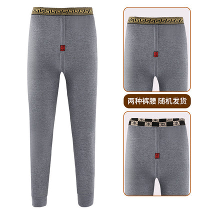 Men's warm pants extra large thickened brushed inner leggings high waist long johns hot pants wholesale