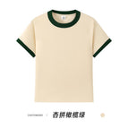 Apricot and olive green / S