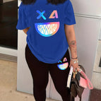 Blue clothes and black pants / XS