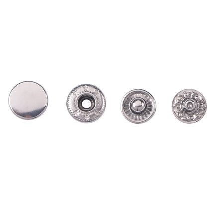 Down jacket button coat metal button frock coat cat coat double stainless steel snap button 655 button
