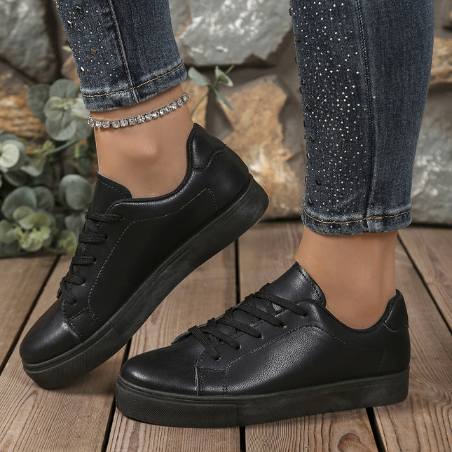 Women's White Casual Sneakers 2025 New Versatile Cross-Border Sports Casual Flat Couple Shoes Large Size