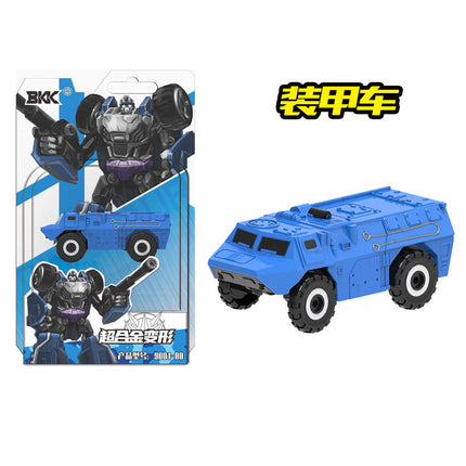 BKK alloy deformation robot train high-speed rail engineering bus dinosaur green leather train King Kong BKK children's toys