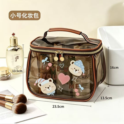 New Cosmetic Bag Ins Advanced Cosmetic Storage Bag Portable Large Capacity Cartoon Cute Portable Wash Bag