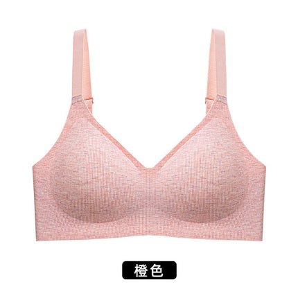 0808 Original Traceless Jelly Fixed Cup Pull-up Gather-up Anti-sagging Non-rimless Underwear Women's Bra