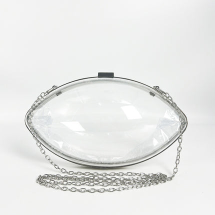 2025 New Summer Style Personalized Acrylic Transparent Ball Bag Shoulder Crossbody Bag Chain Small Bag Evening Dress Bag