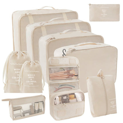 Factory direct travel portable waterproof and dustproof storage bag seven-piece clothing packaging multi-grid finishing bag large capacity