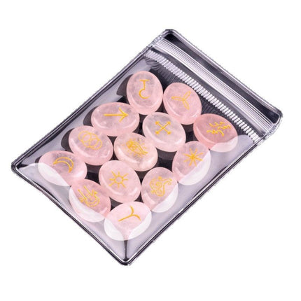 witches runes witch runes natural crystal agate semi-precious stone carvings such as nilune runes