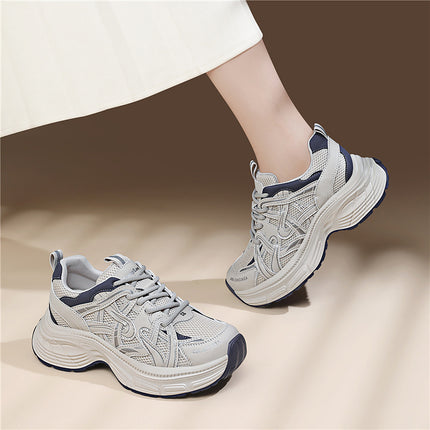 (Out-Of-Stock Items Cannot Be Replenished) Thick-Soled Trendy Dad Shoes for Women, New Spring/Summer Sports Casual Versatile Sneakers