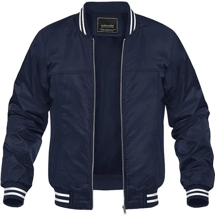 Men's Jacket Light Windbreaker Bomber Jacket Windproof Casual Jacket Coat European Size Amazon AliExpress