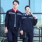 Work clothes reflective strips navy blue suit / Work clothes 160/s