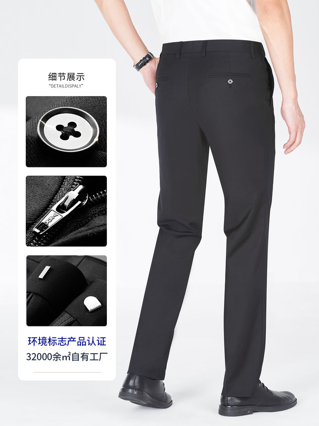 Men's trousers men's black men's suit pants casual pants pants small trousers business dress straight pants wholesale