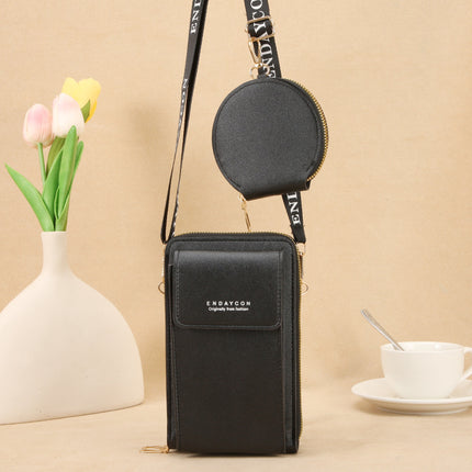 Cross-Border Two-Piece Mobile Phone Bag for Women, Small Diagonal Cross-Body, Versatile, Multi-Functional, Cute, Vertical Shoulder Bag for Mobile Phone