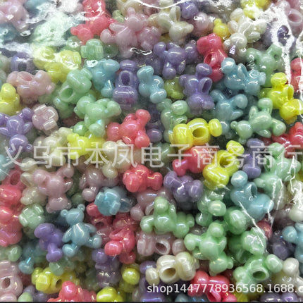 Acrylic light color plated AB colorful diy children beaded material candy AB colorful beads jewelry accessories