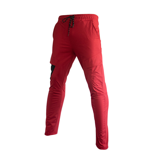 Plus-Size Men's Pants, Sports Pants, Loose-Fitting Brand Workwear Straight-Leg Pants, Multi-Pocket Sports Casual Pants with Elastic Waist