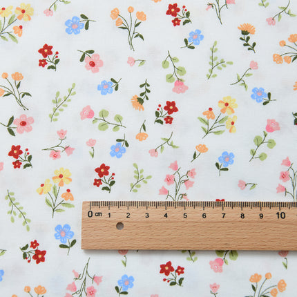 160cm cotton twill fabric pastoral floral cotton fabric handmade clothing bedding cotton flower flower