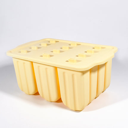 Cross-Border New Oval Ice Cream Mold with Lid, Easy to Release, Cheese Popsicle DIY Home Ice Cream Mold