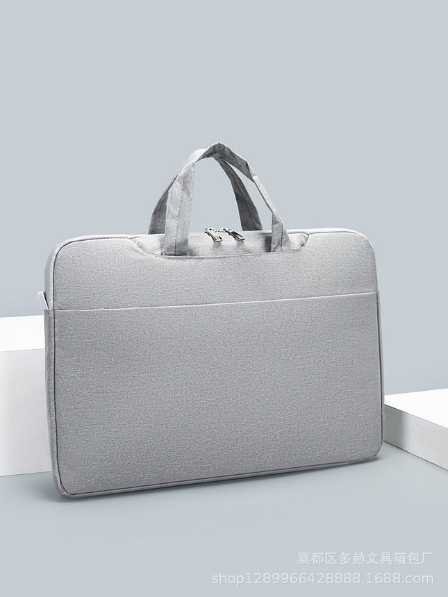 Duohe Laptop Bag Portable Fleece Shock-proof Cotton Inner Bag Briefcase Waterproof Crossbody Printable