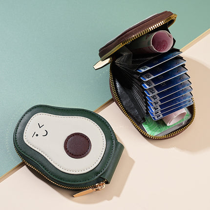 New cute avocado card bag foreign trade hot chattering hot 11 card exquisite fashion storage bag wallet