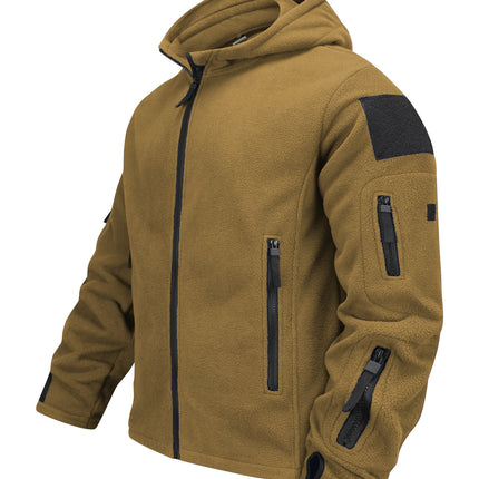 Cross-border New Hot in stock Men's Outdoor Warm Fleece Cold-proof Charge Clothes Style Hat Clothes Hooded Outer Jacket