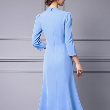 Zhili 2026 New Model Dress for Important Occasions, Elegant Socialite Style, Embroidered with Rhinestones, Short in the Front and Long in the Back, Mermaid Dress