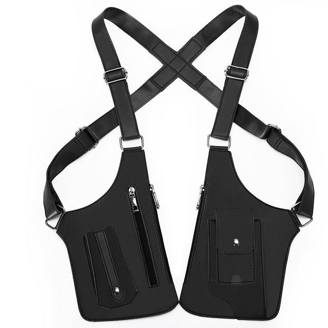 Men's Bag Men's Crossbody Bag Men's Vintage Strap Underarm Satchel Multi-functional Shoulder Bag Women's Outdoor Mobile Phone Bag