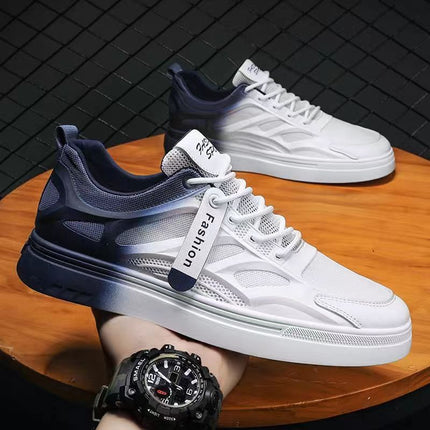 2022 New Men's Shoes, Summer Breathable Thin Mesh Casual White Sneakers, Versatile Sports Trendy Shoes