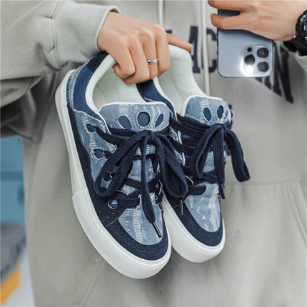 Autumn Men's Shoes 2024 New Trendy Internet Celebrity Couple Niche Design Canvas Sneakers Casual Trendy Shoes