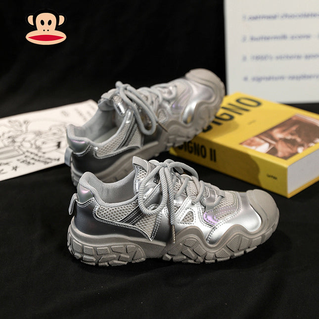 Paul Frank/Big-Mouthed Monkey Ugly Daddy Shoes New Year Mesh Breathable Outdoor Hiking Sports Hiking Shoes for Men and Women