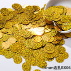 15mm side hole [small package 10g, about 100 pieces] / Bx06 laser gold