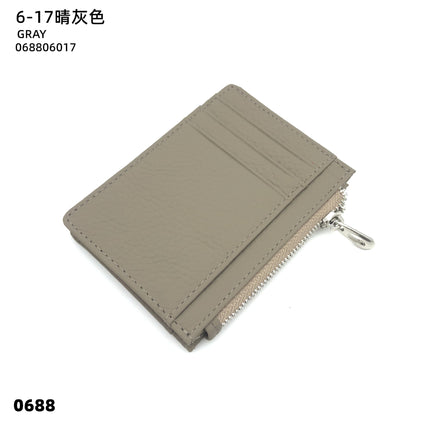 Double-sided Driver's License Multi-card Slot Genuine Leather Zipper Card Bag Top Layer Cowhide Men's Thickened Light Luxury Women's Small Coin Purse Case