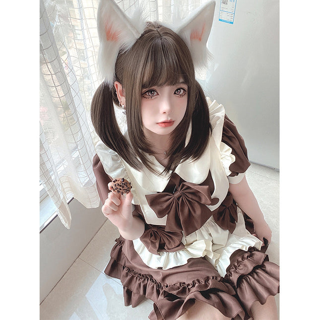 Exported to Japan Lolita Dress Lolita Lolita Dress Maid Uniform Soft Girl Cafe Maid Uniform