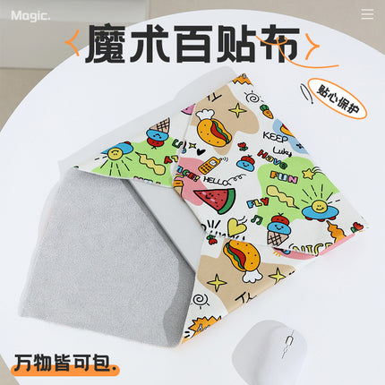 Magic Cloth Cosmetic Bag Explosive 100-patch Storage Bag Camera Sleeve Bag Micro Single iPad SLR Protective Cover