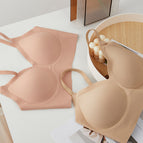 V-neck peach powder / One size fits all