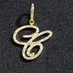 Gold single letter C