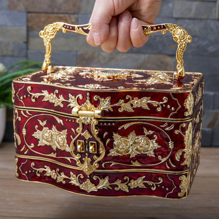 Large Creative European-Style Jewelry Box for Weddings and Engagements, Multi-Layer Large-Capacity Storage Box, Jewelry Box for Necklaces