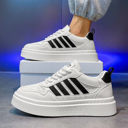 2025 Men's Shoes Casual Autumn White Shoes Fashion New Men's Sports Breathable Student All-match Board Shoes Men's Trendy