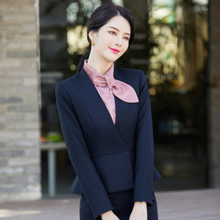 Jewelry store overalls women's high-end spring, autumn and winter slim temperament beauty salon front desk reception manager Professional Suit