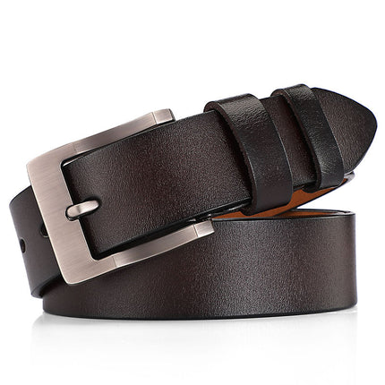 Men's Genuine Leather Vintage Casual Pin Buckle Cowhide Belt, Men's Belt, Factory Wholesale Direct Sale, Versatile