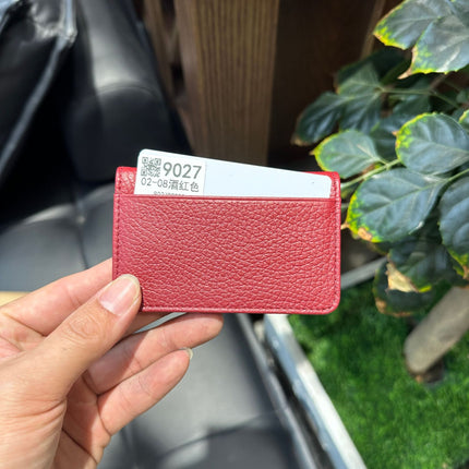 Cross-Border Foreign Trade New Genuine Leather Multi-Ring Binder Mirror Window Small Card Holder First Layer Cowhide Card Bag Document Storage Card Album Card Holder