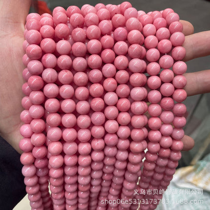 Wholesale high quality chalcedony aquamarine jasper aquatic grass jade loose beads semi-finished jewelry accessories DIY bracelet with beads