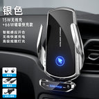 Cj5 silver [upgraded version with 66w super fast charging magnetic adapter] air vent mount ★ 15w wireless fast charging ★ infrared smart sensor clamping